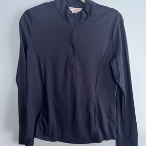 TOMMY BAHAMAS GOLF women's large navy quarter-zip pullover EUC